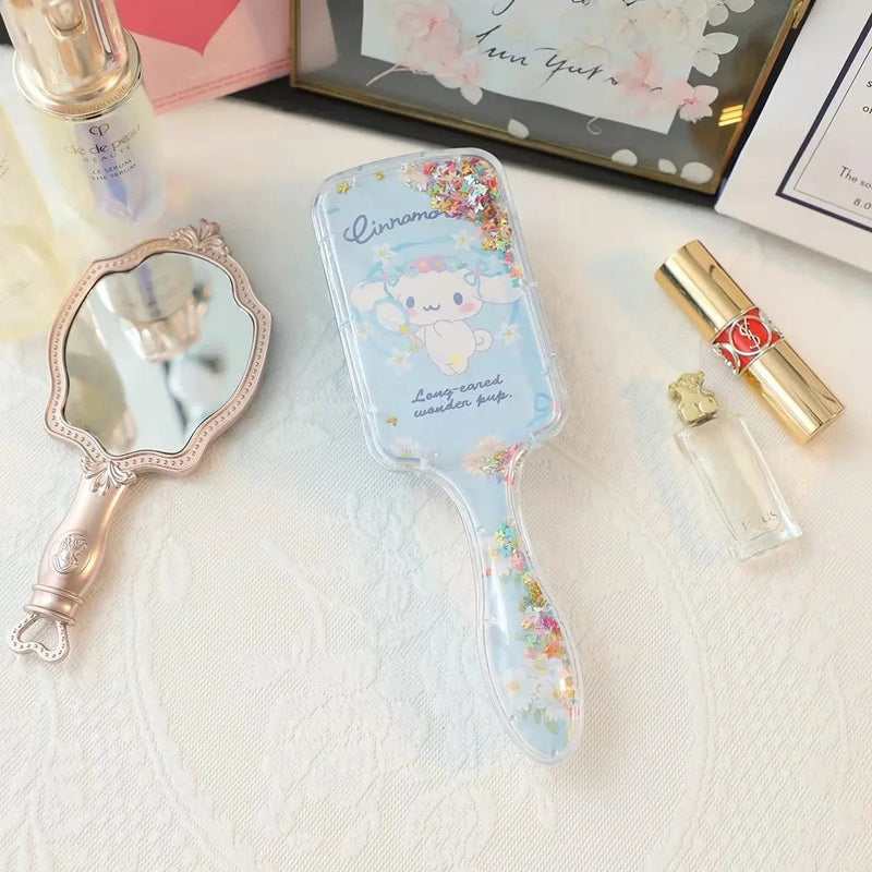 Kawaii glitter hair brush - brush - cinnamoroll - comb - glitter - hair