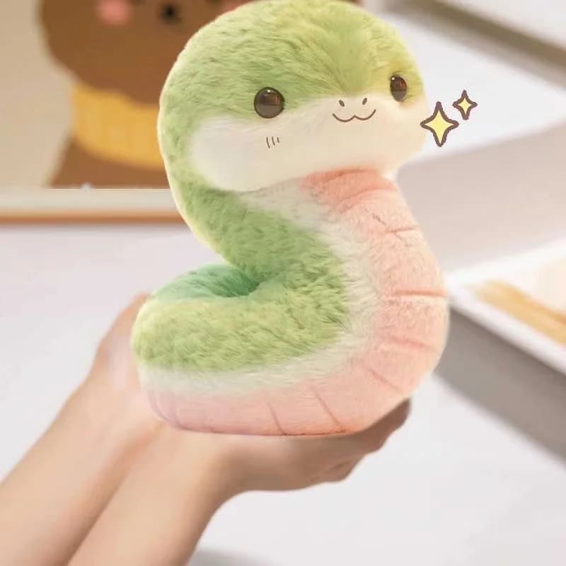 Kawaii Green Snake Plush Toy Stuffed Animal 25cm – Kawaii Babe