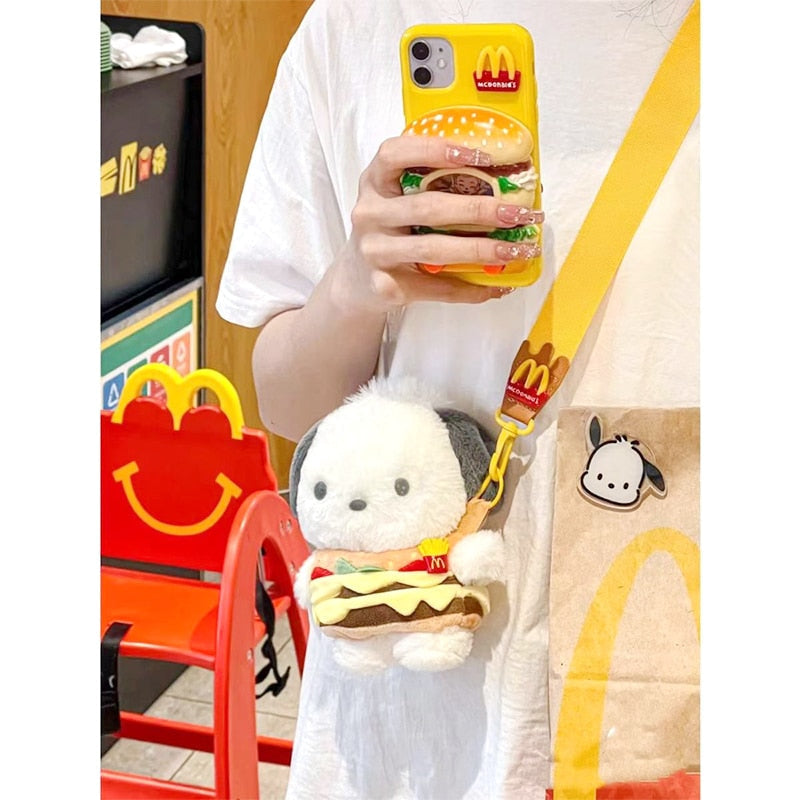 Kawaii hamburger puppy bag - big mac - burger - cross body bag - cute - fox