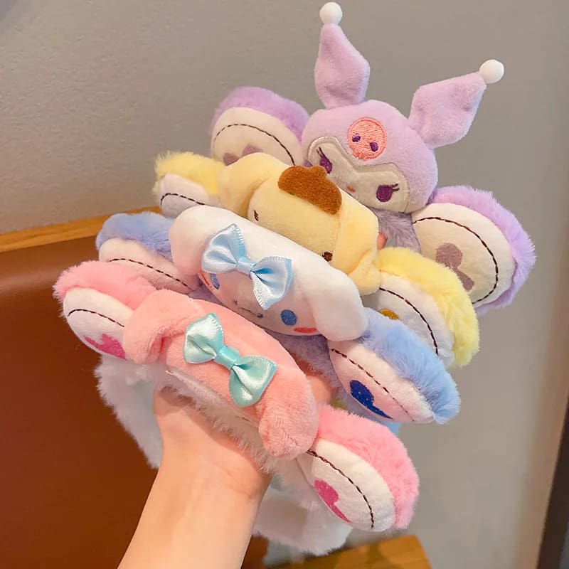Kawaii love plush ear hair character headband