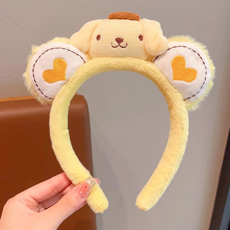 Kawaii love plush ear hair character headband