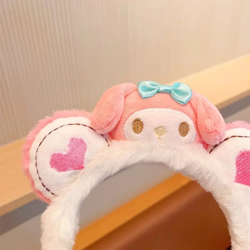 Kawaii love plush ear hair character headband