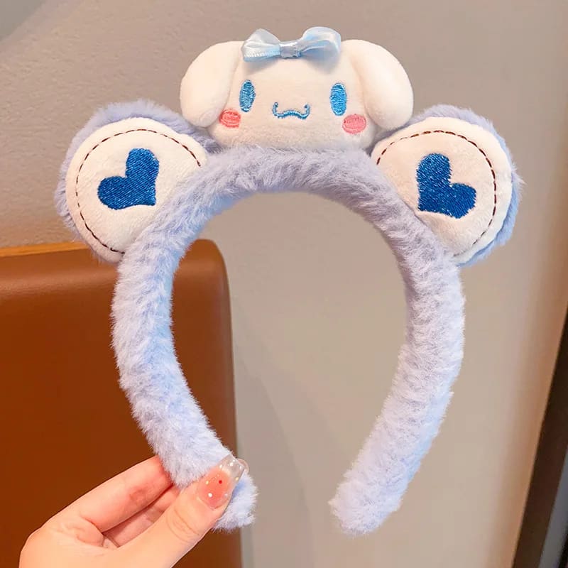 Kawaii love plush ear hair character headband