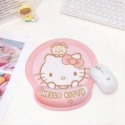 Kawaii mousepad with wrist support - cinnamoroll - gamer - gaming - kuromi - mouse pad