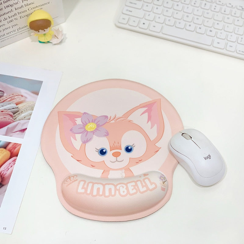 Kawaii mousepad with wrist support - cinnamoroll - gamer - gaming - kuromi - mouse pad