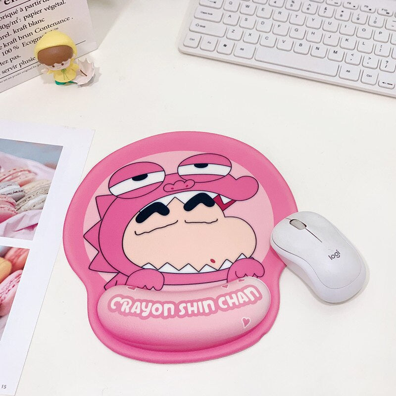 Kawaii mousepad with wrist support - cinnamoroll - gamer - gaming - kuromi - mouse pad