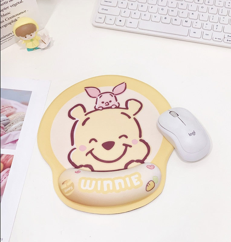 Kawaii mousepad with wrist support - cinnamoroll - gamer - gaming - kuromi - mouse pad