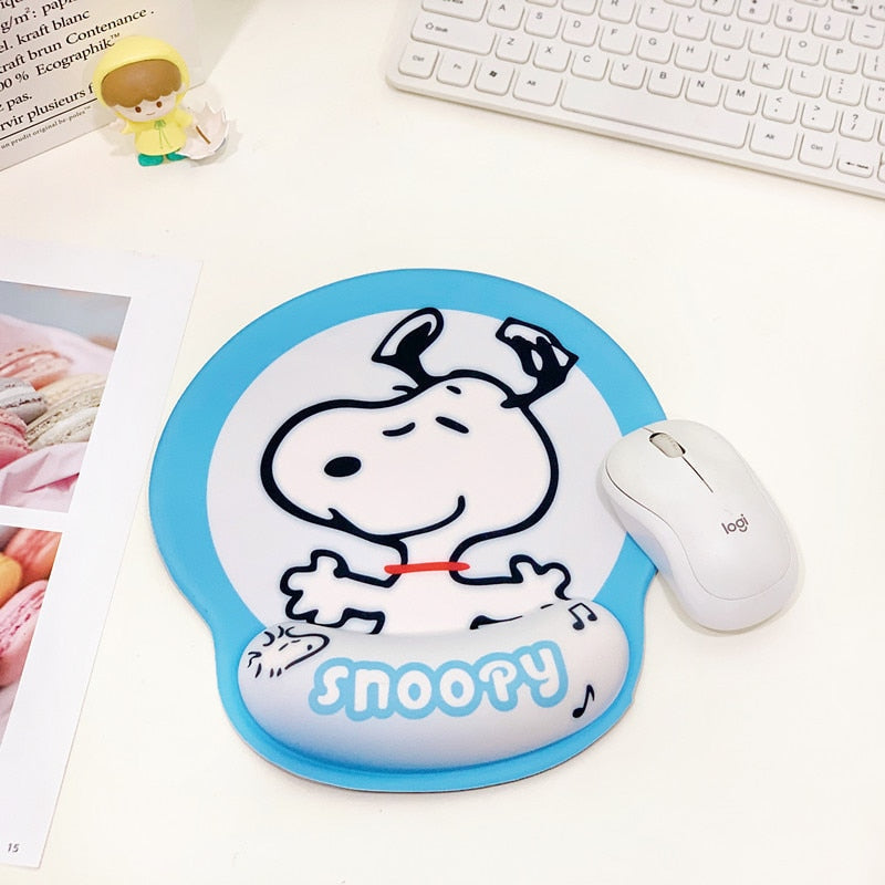 Kawaii mousepad with wrist support - cinnamoroll - gamer - gaming - kuromi - mouse pad