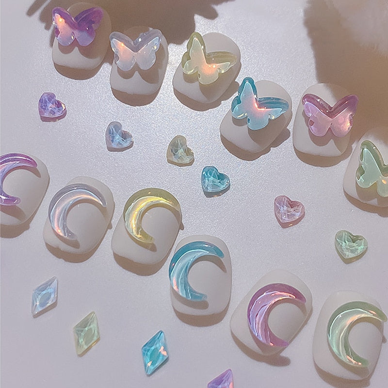 Kawaii nail art sticker gems - bows - charms - gems - hearts - jewels