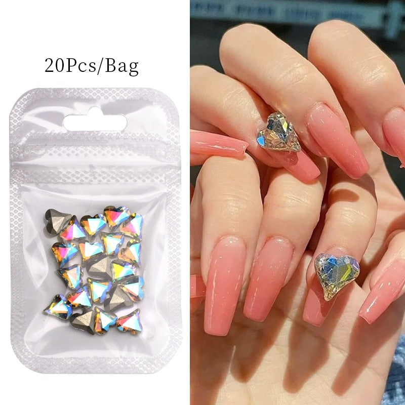 Kawaii nail art sticker gems - bows - charms - gems - hearts - jewels