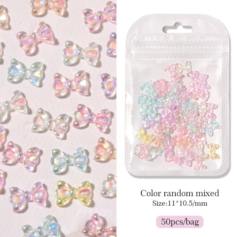 Kawaii nail art sticker gems - bows - charms - gems - hearts - jewels