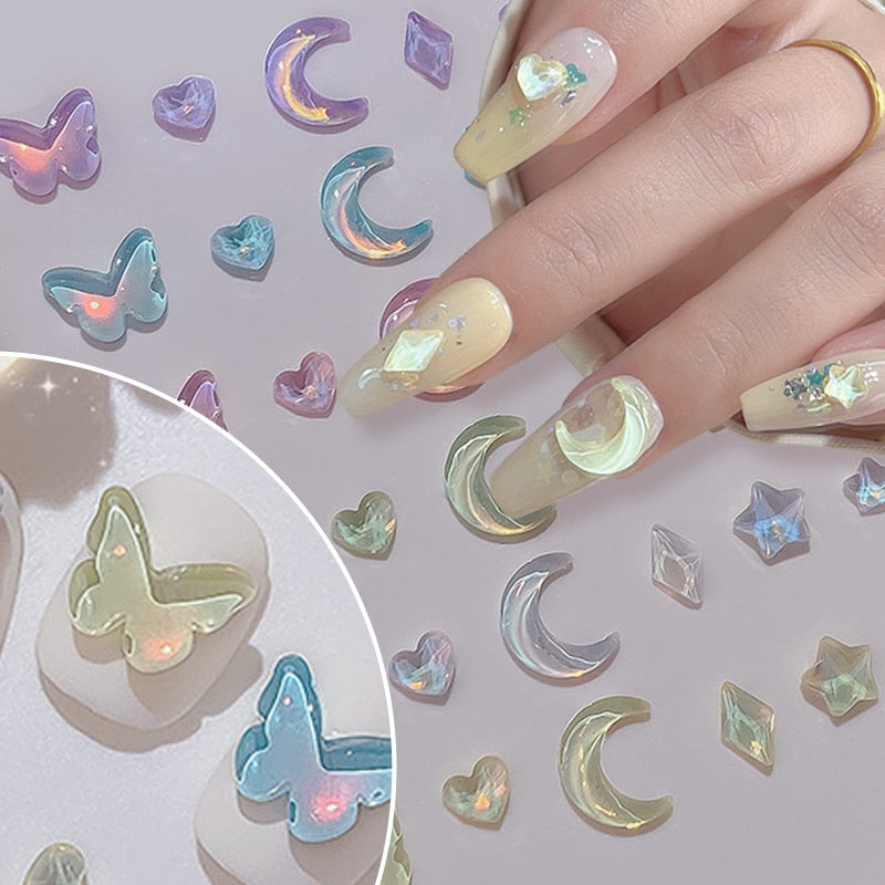 Kawaii nail art sticker gems - bows - charms - gems - hearts - jewels