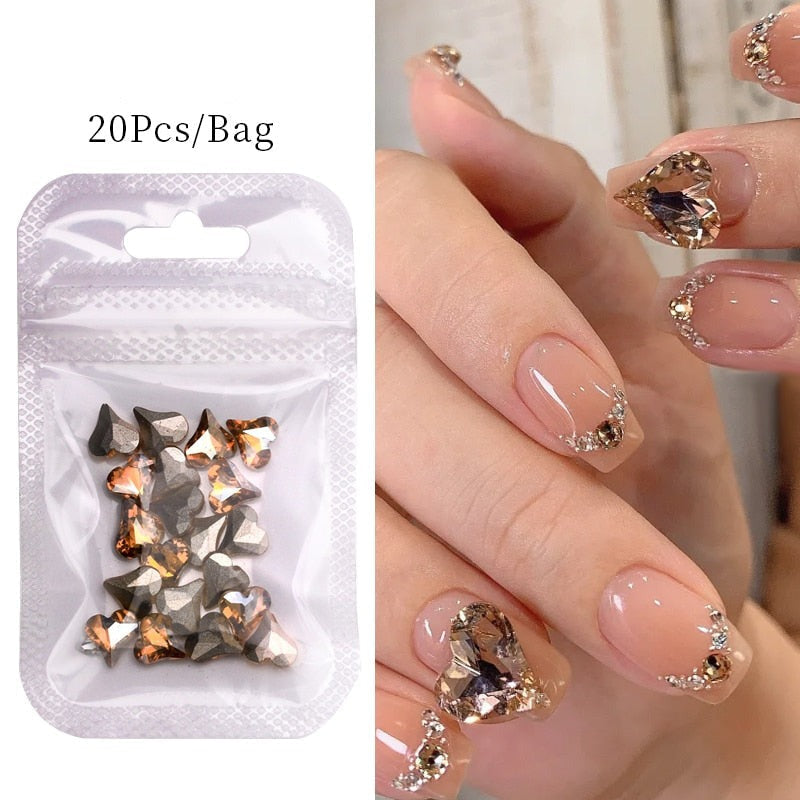 Kawaii nail art sticker gems - bows - charms - gems - hearts - jewels