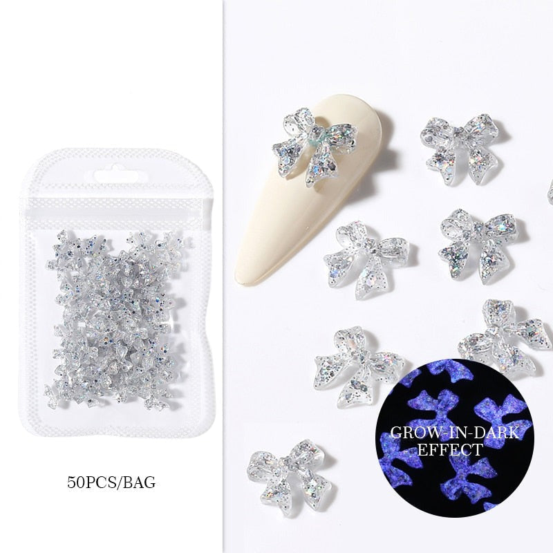 Kawaii nail art sticker gems - bows - charms - gems - hearts - jewels