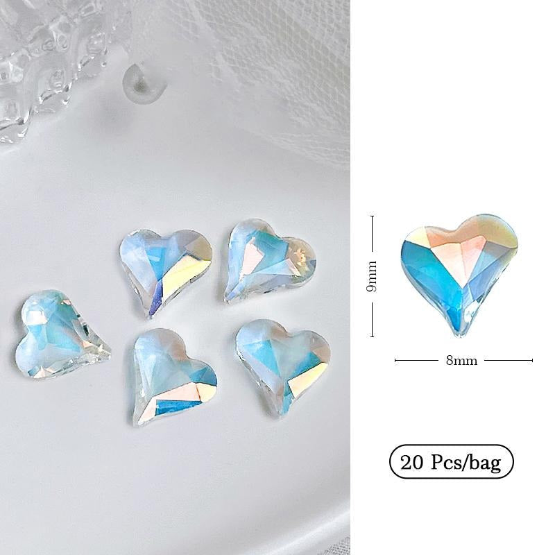 Kawaii nail art sticker gems - bows - charms - gems - hearts - jewels