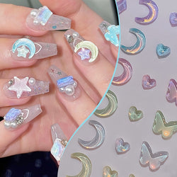 Kawaii nail art sticker gems - bows - charms - gems - hearts - jewels