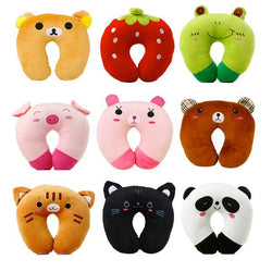 kawaii baby animals neck support pillow u shaped cushion travel cartoon animal airplane headrest by kawaii babe