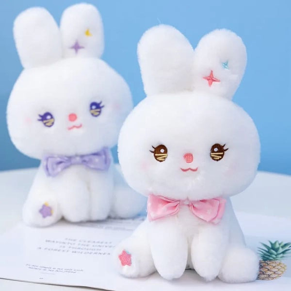 Kawaii pastel star peep easter bunny plush toy stuffed animal