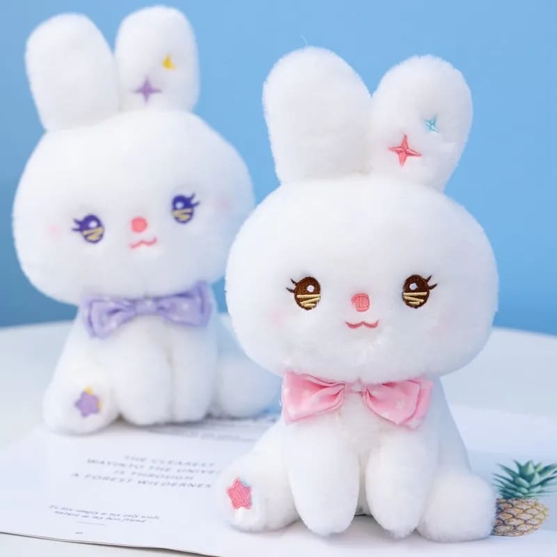 Kawaii pastel star peep easter bunny plush toy stuffed animal