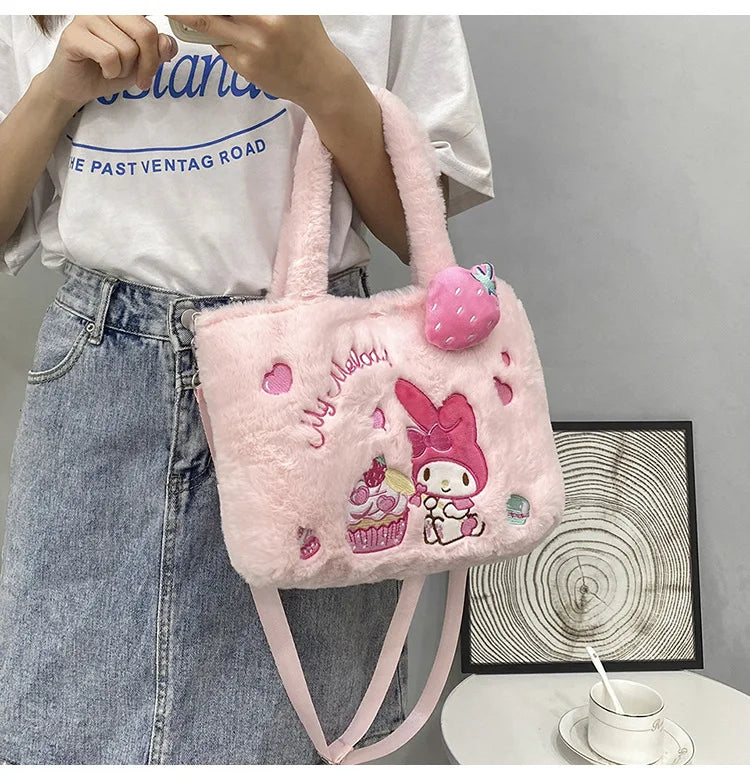 Kawaii plush cross body character bags - bags - cross body - bag - purse