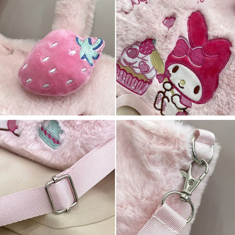 Kawaii plush cross body character bags - bags - cross body - bag - purse