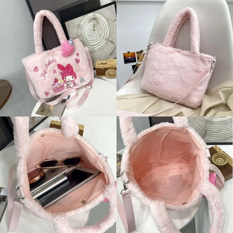 Kawaii plush cross body character bags - bags - cross body - bag - purse