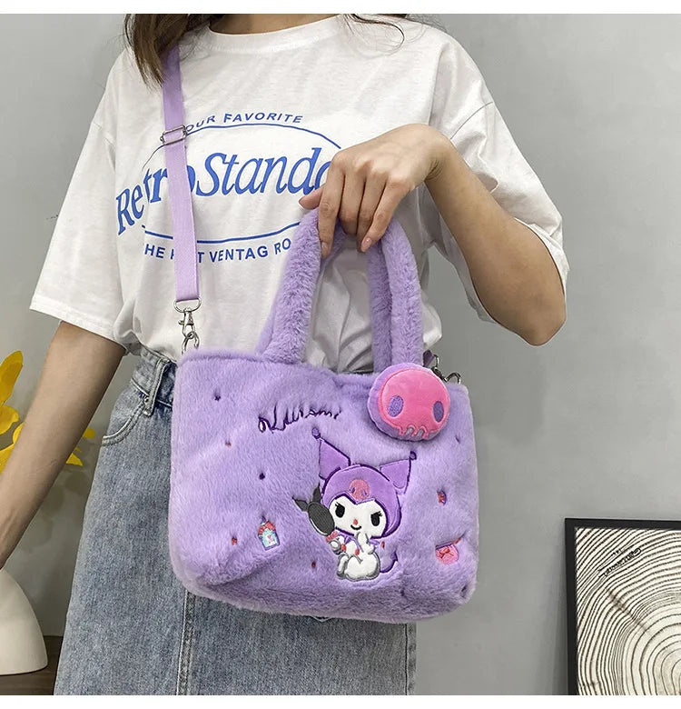 Kawaii plush cross body character bags - bags - cross body - bag - purse