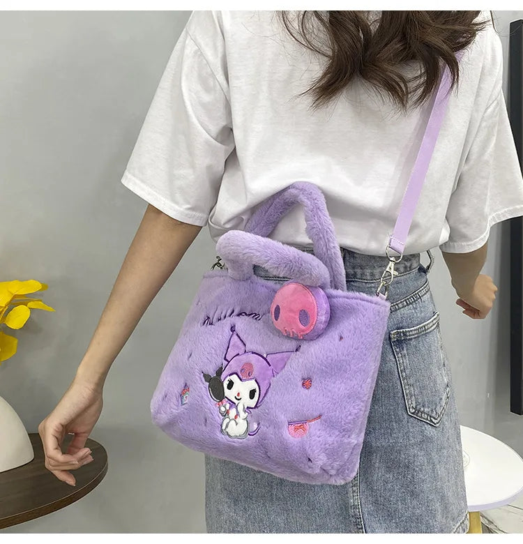 Kawaii plush cross body character bags - bags - cross body - bag - purse