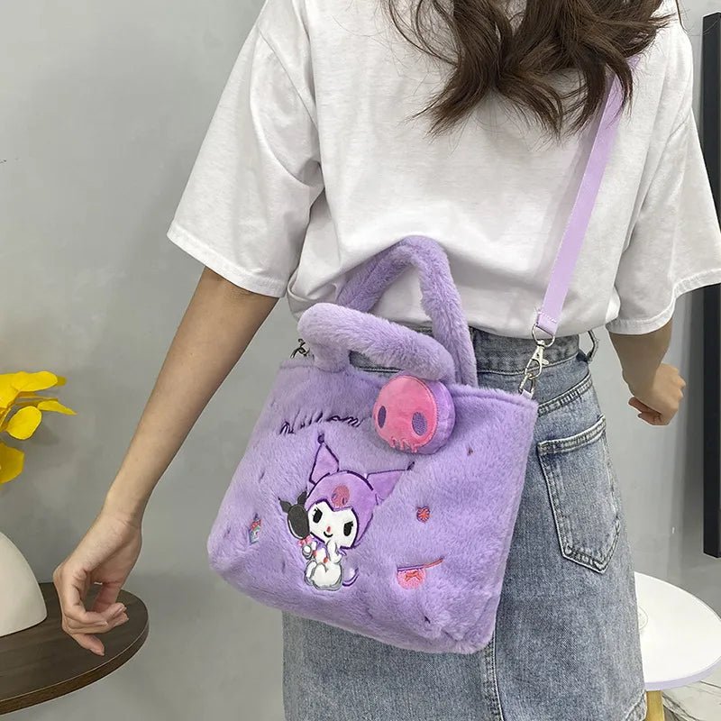 Kawaii plush cross body character bags - bags - cross body - bag - purse