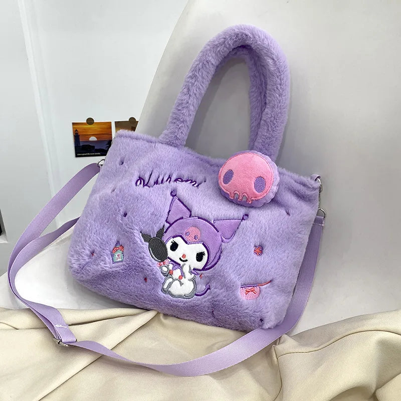 Kawaii plush cross body character bags - bags - cross body - bag - purse