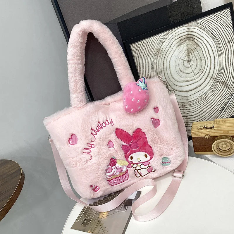 Kawaii plush cross body character bags - bags - cross body - bag - purse