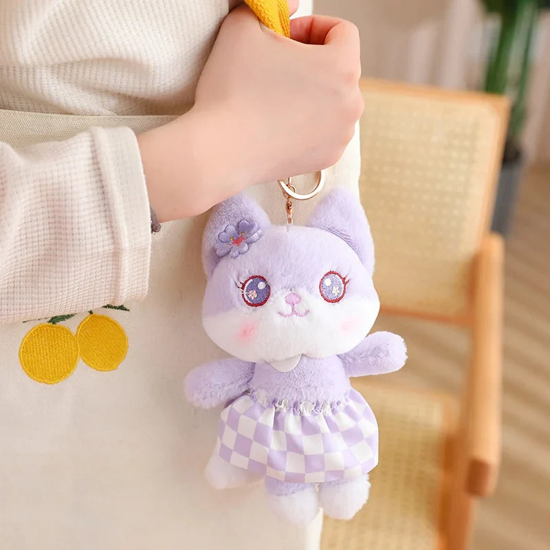 Kawaii plush fox pendant keychains - kawaii - keychain - keychains - plushies - stuffed animal