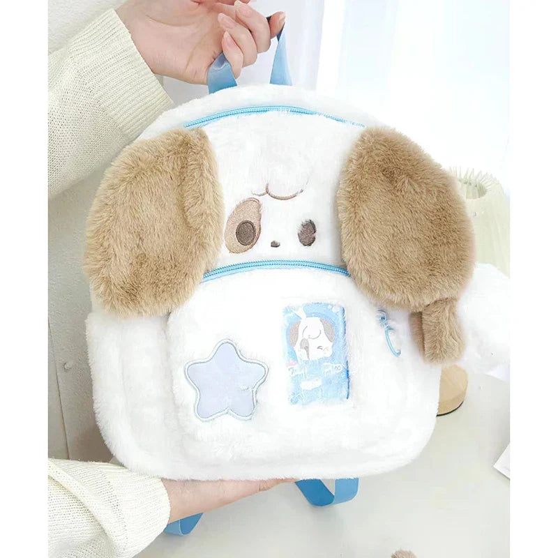 Kawaii plush puppy backpack - backpack - backpacks - bag - bags - book