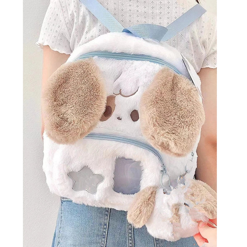 Kawaii plush puppy backpack - backpack - backpacks - bag - bags - book