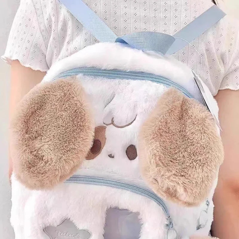 Kawaii Plush Cute Puppy Backpack Dog Book Bag – Kawaii Babe