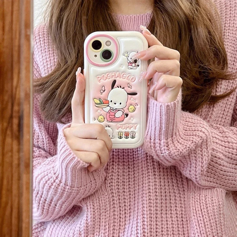 Kawaii puppy foodie iphone protective case