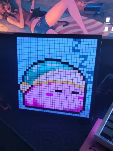 Kawaii smart led pixel display & custom art app - custom art - display - gamer - pixel app