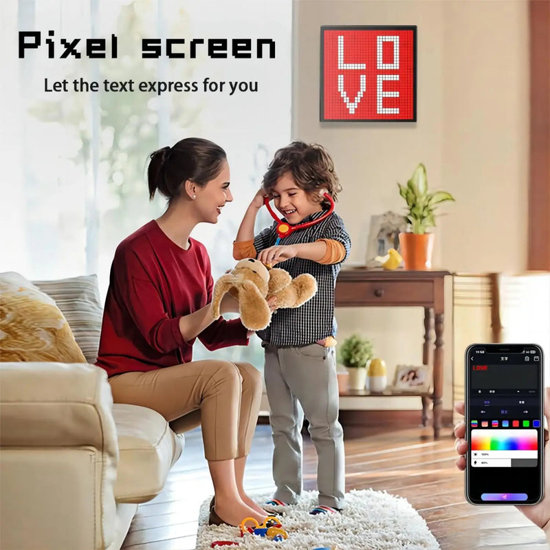 Kawaii smart led pixel display & custom art app - custom art - display - gamer - pixel app