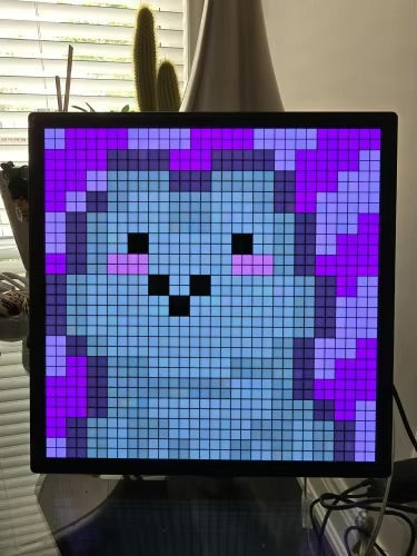 Kawaii smart led pixel display & custom art app - custom art - display - gamer - pixel app