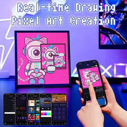 Kawaii smart led pixel display & custom art app - custom art - display - gamer - pixel app