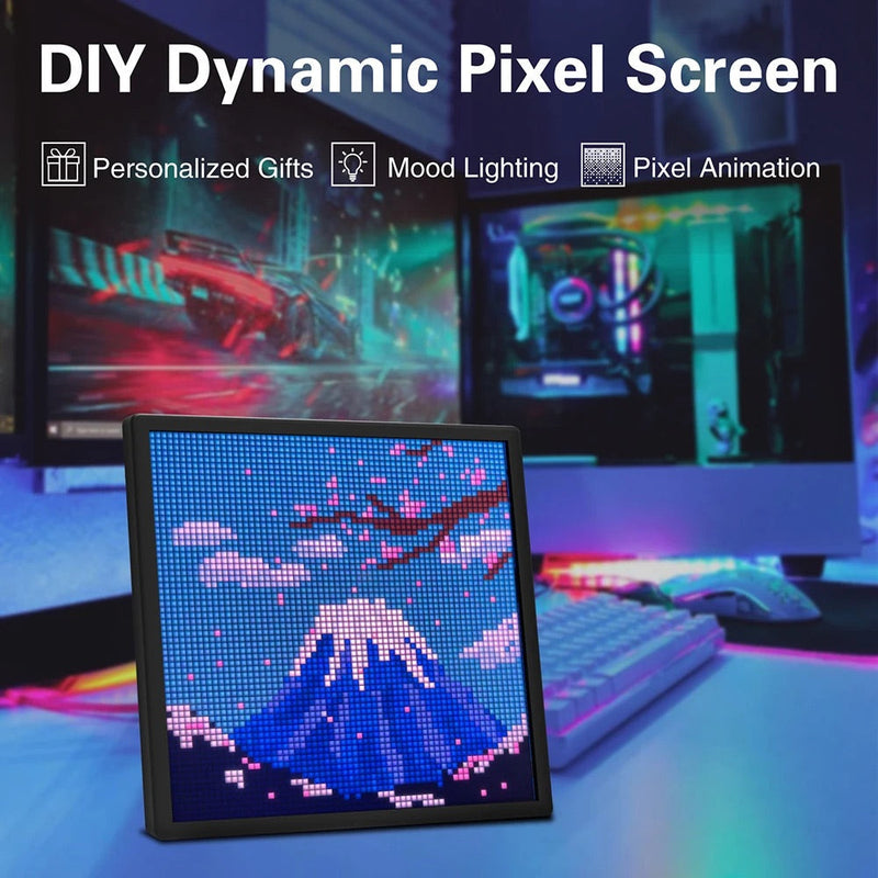 Kawaii smart led pixel display & custom art app - custom art - display - gamer - pixel app