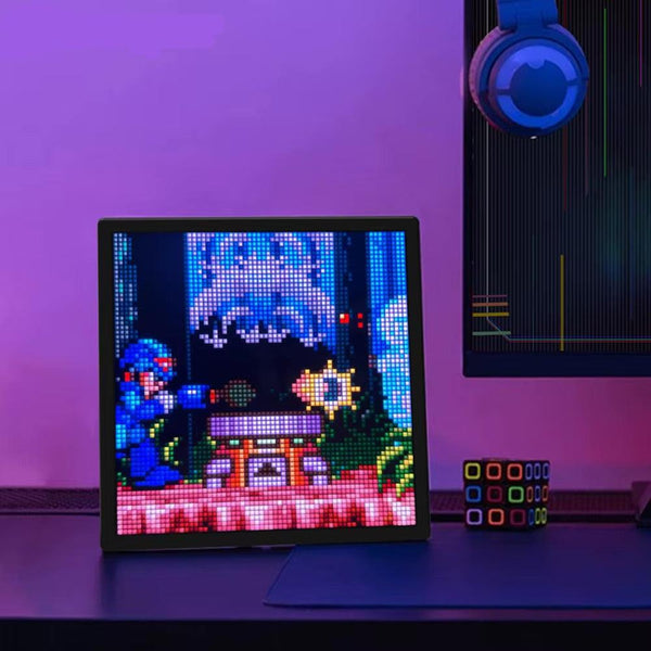 Kawaii smart led pixel display & custom art app - custom art - display - gamer - pixel app