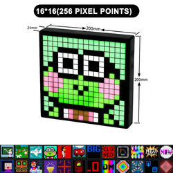 Kawaii smart led pixel display & custom art app - custom art - display - gamer - pixel app