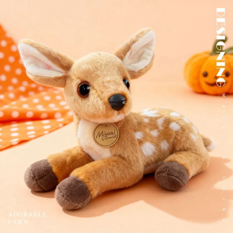 値下げ不可新品未使用タグ付きSteiffRiekeBaby Fawn ぬいぐるみ Kawaii Spotted Fawn Plush Toy for Woodland and Cottagecore Decor