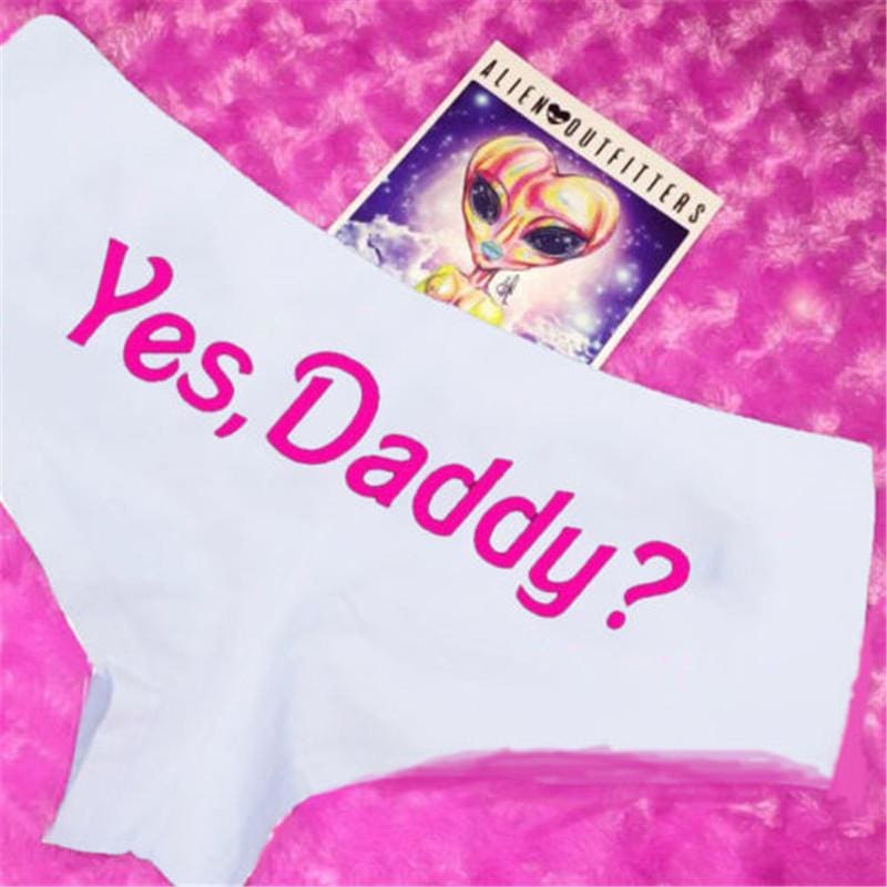 Kawaii ’yes daddy’ underwear panties low rise undies