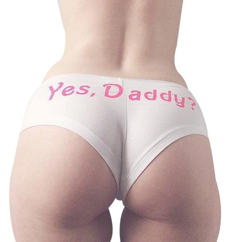 Kawaii ’yes daddy’ underwear panties low rise undies