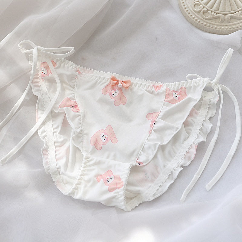 Kigurumi Bear Lace Up Panties White / L (waist58-68CM) Kigurumi Bear Lace Up Panties White / L (waist58-68CM)