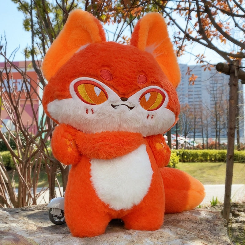 Pink Blue Green Kitsune Hug Plush Fox Stuffed Animal