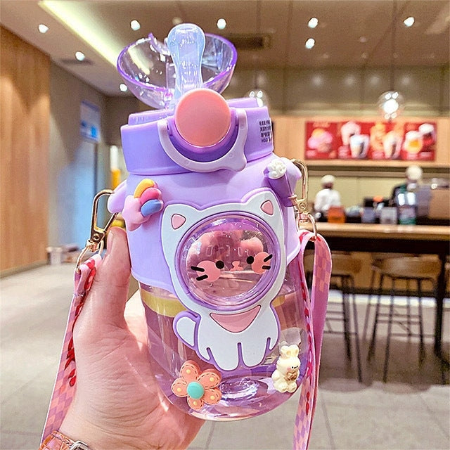 Kitten Bunny Bear Kawaii Water Bottle Sippy Cups Cute | Kawaii Babe