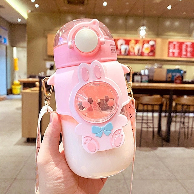 Kitten & Bunny Bottles - Pink - adult bottle, bottles, baby bottle